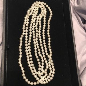 Premier Designs Very long strand of faux pearls